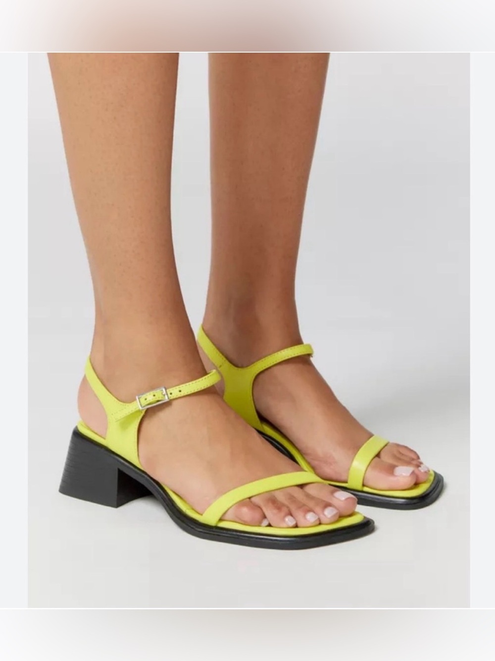 Vagabond | Neon Ines Leather Block Heel Sandals | EU 39, US 8.5